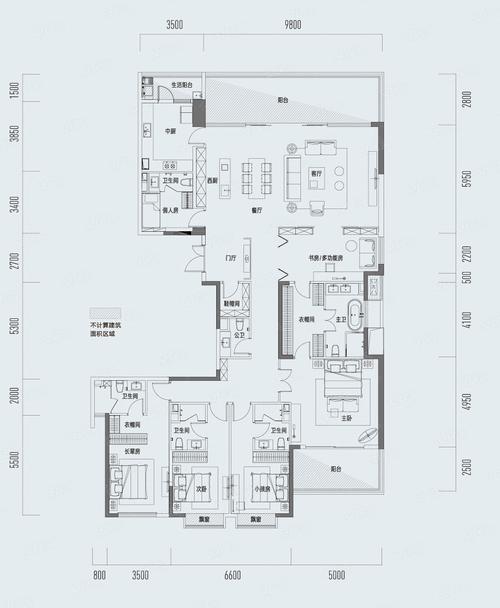 印湘江4室2厅2卫0厨171.00平方米 - 长沙百房网