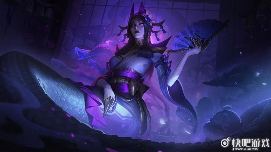 lol蛇女灵魂莲华皮肤展示_lol灵魂莲华蛇女皮肤特效_快吧游戏