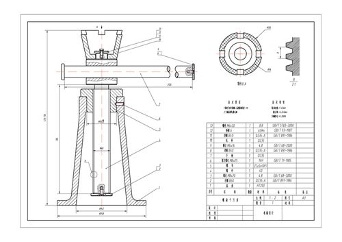 螺旋千斤顶cad说明书全