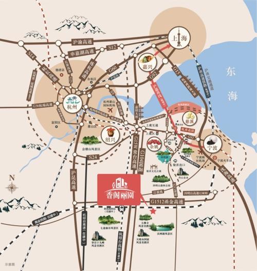 绍兴——香阁丽园——新昌精装住宅——交通详情——售楼处