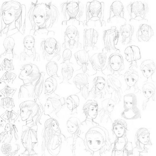 a头透视发型表情