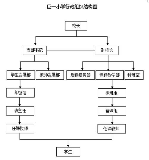 巨一小学行政组织机构