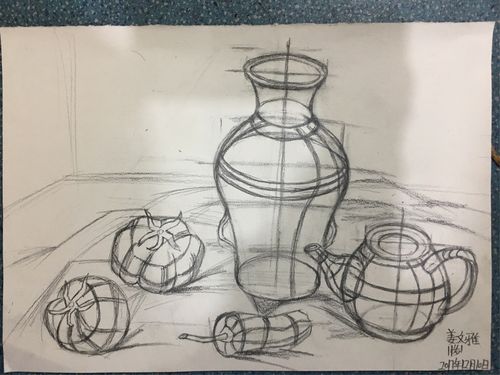 雏鹰绘画素描班作品