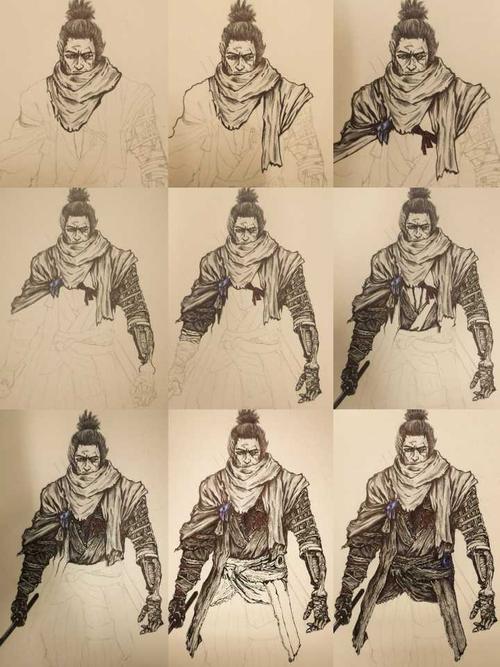 看着作品慢慢丰盈起来,真的很开心,这个只狼是我最近画的一幅呦()