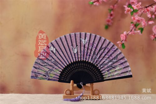 夏季仿真丝折叠扇*中国风折扇*舞蹈扇古风小扇*日式樱花女扇*批发