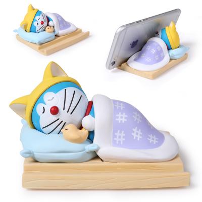 mymikku 正版哆啦a梦机器猫模型睡觉 手机架座便签座车载摆件车饰