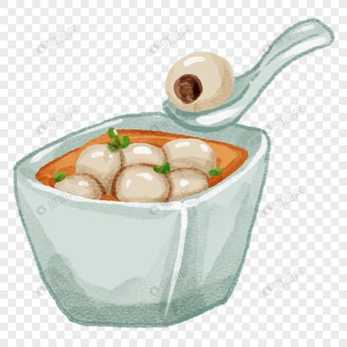 福州鱼丸闽菜手绘美食