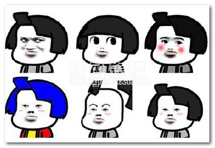 剪刘海时的你表情包蘑菇头版高清版