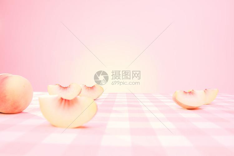 水蜜桃创意摆拍