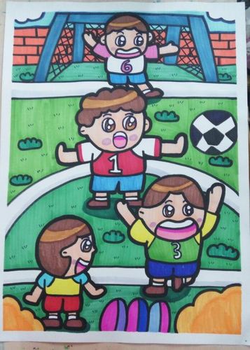 运动会儿童画场景 儿童画运动会图片大全,运动会,儿童画,秋季校园运动