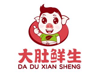大肚鲜生猪肉销售logo