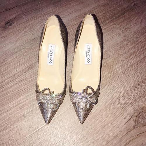 jimmy choo 周仰杰水晶水钻高跟鞋