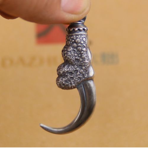 高山隆stop light厚重大鹰爪吊坠925纯银 重机车风格 手工复刻