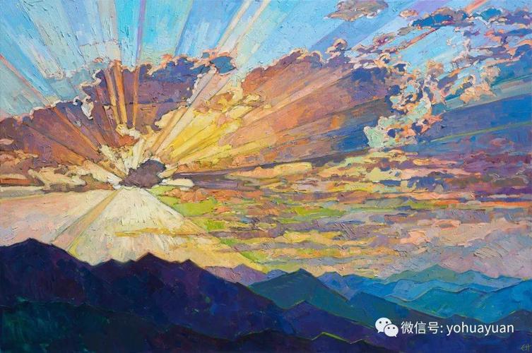 油画风景日出日落应该怎样画