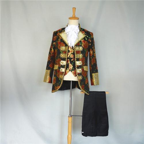 欧洲中世纪服装男欧式装贵族王子礼服大小码舞台话剧出租白色王子中码