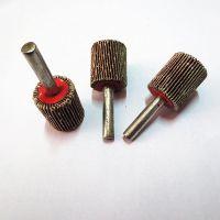 精品 带柄百叶轮磨头 百叶磨头 附柄砂布轮 抛光轮 磨头20*25*6mm