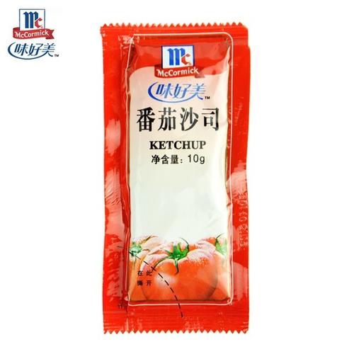 薯条 小沙司 箱包 600 小袋 10g 番茄沙司 味好美 番茄酱