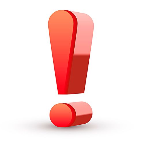 红色,叹号,隔绝,白色背景