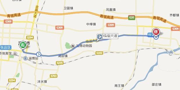 从淄博张店到临淄的美术馆小区怎么去?公交车或者骑,.