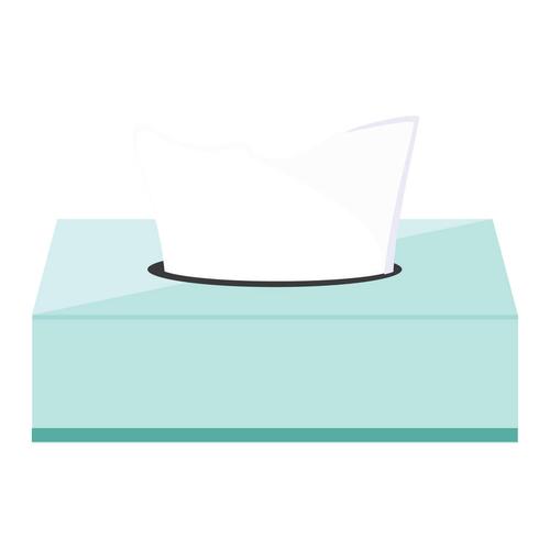 纸巾盒,插画,蓝色,纸巾