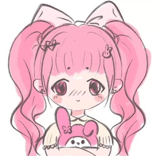ipad原创插画 | 美乐蒂拟人_插画_ipad_绘画_双马尾_潮流_ipad画画