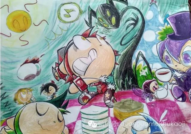 2015全国美术考级漫画6-8级作品