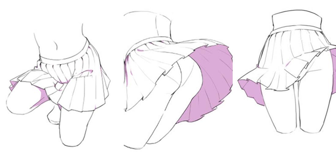 掌握日系百褶裙的画法你也可以让它飞起来