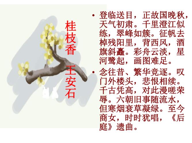 统编版(2019)高一下学期语文必修下册课件:古诗词诵读 《桂枝香·金陵