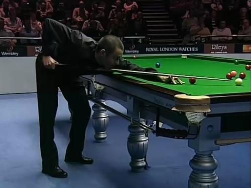 奥沙利文的握杆方式