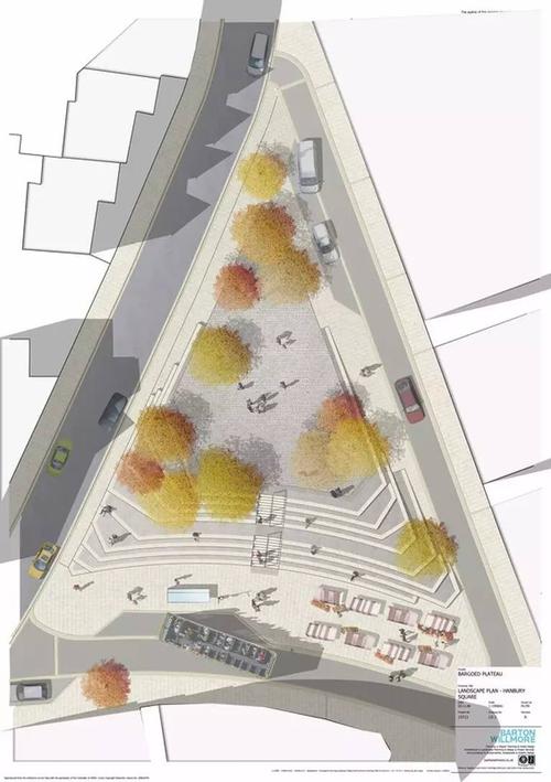 设计轻盈,简练,视线通透 景深感强 总平图中的三角形 在三角形场地里