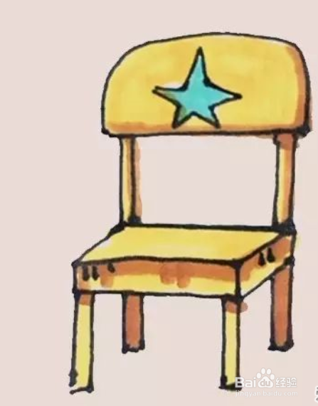 简单画椅子简笔