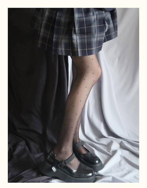 自然通透光腿神器辣妹黑丝袜小爱心波点暗黑风黑色打底袜jk空姐丝袜