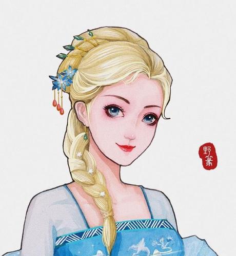 原创迪士尼公主们不仅换了发型,还穿上了汉服,这份中国风太美了!