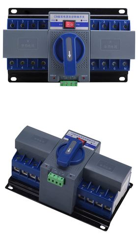 断路器 cb级双电源自动转换开关4p63a三相四线切换开关家用迷你型220v