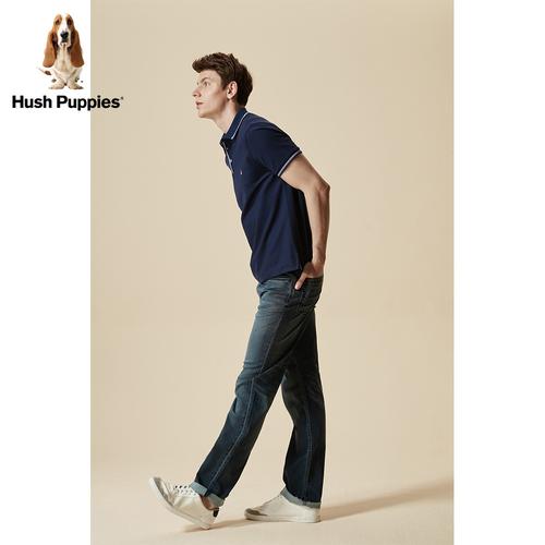 hushpuppies暇步士男装全棉短袖休闲针织男士polo衫|pd-jc009