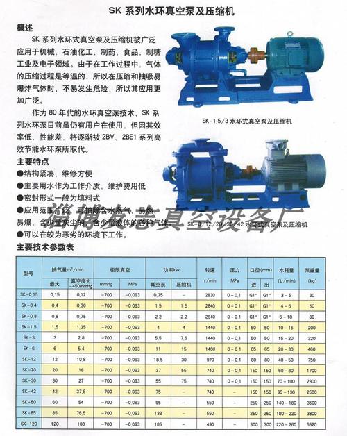 真空泵 现货直销2sk-6型水环式真空泵 耐磨低噪音2sk系列水环真空泵