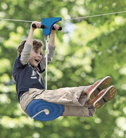 cool outdoor swings for kids - slackers zipline | summer