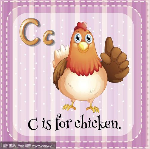 字母,英文字母c,鸡,农业,单词
