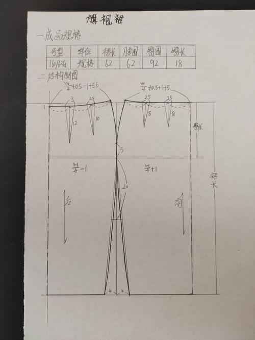 服装打版-裙子版型_裙子_低腰_服装打版_时尚_穿搭