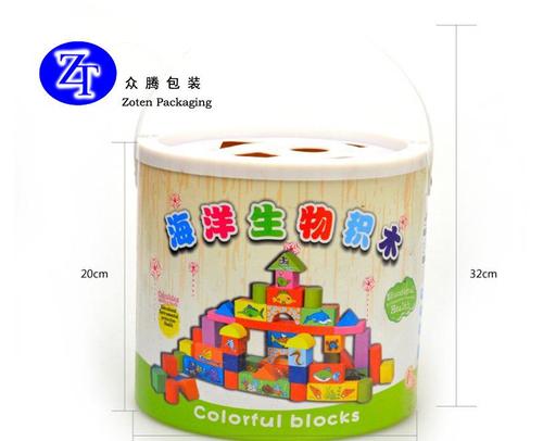 供应圆桶积木桶玩具包装纸桶纸罐