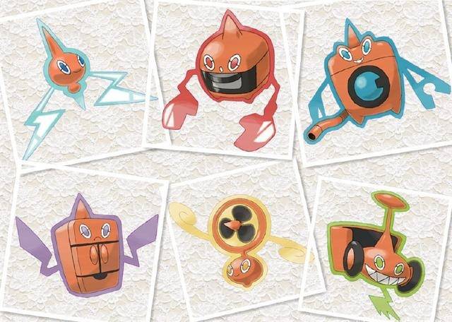 2,洛托姆当无明显天气变化时会变成一般形态(一般属性);阳光强烈时会