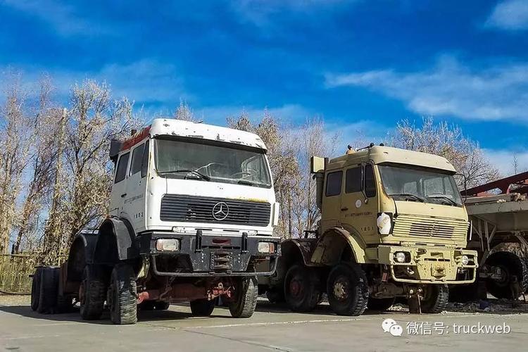 1827升v10沙漠骆驼中石油沙运司1987年的奔驰ng40508x8重型牵引车