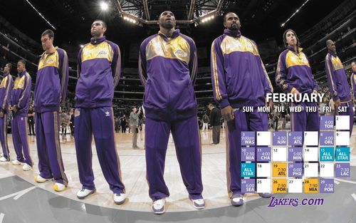 洛杉矶湖人队官方桌面壁纸