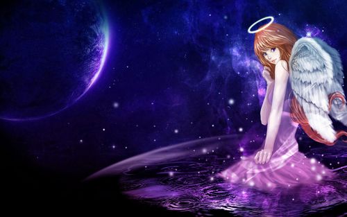 唯美奇幻天使之翼高清桌面壁纸-卡通动漫-壁纸下载-美