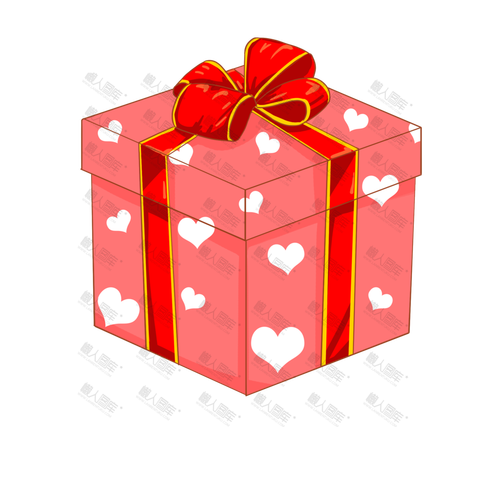 爱心蝴蝶结礼物盒