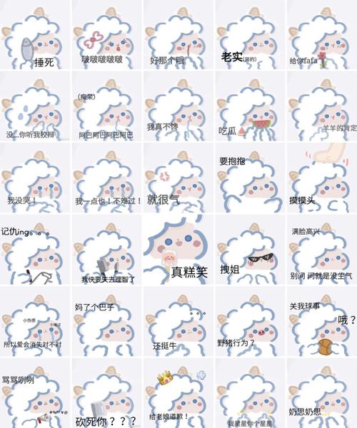 99微信表情包第77波:小羊咩咩表情包_表情包_表情包