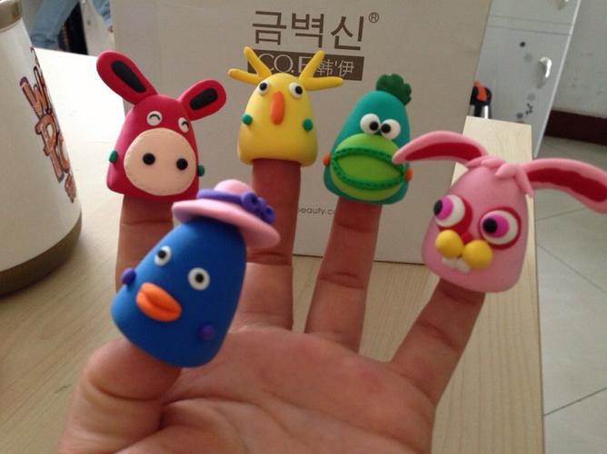 超轻泥手指玩偶