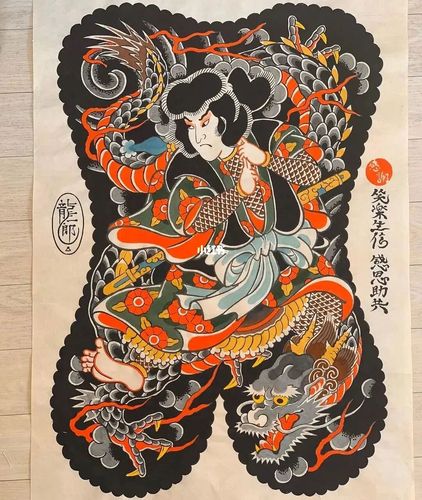 纹身_日式老传统满背_美妆_彩妆