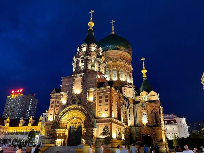 圣索菲亚大教堂_哈尔滨圣索菲亚大教堂_景点_教堂_夜景_出行_人文风光