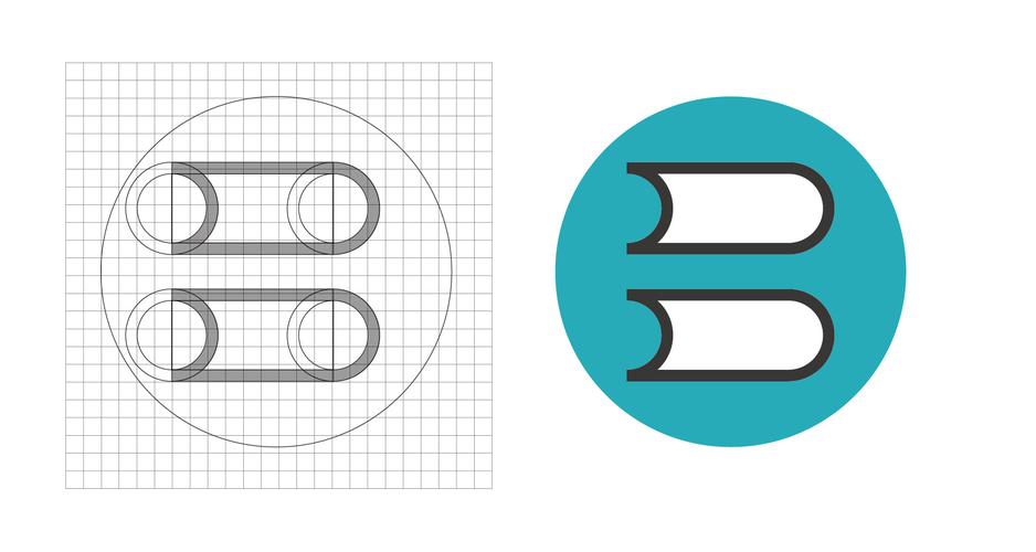 字母logo设计——b